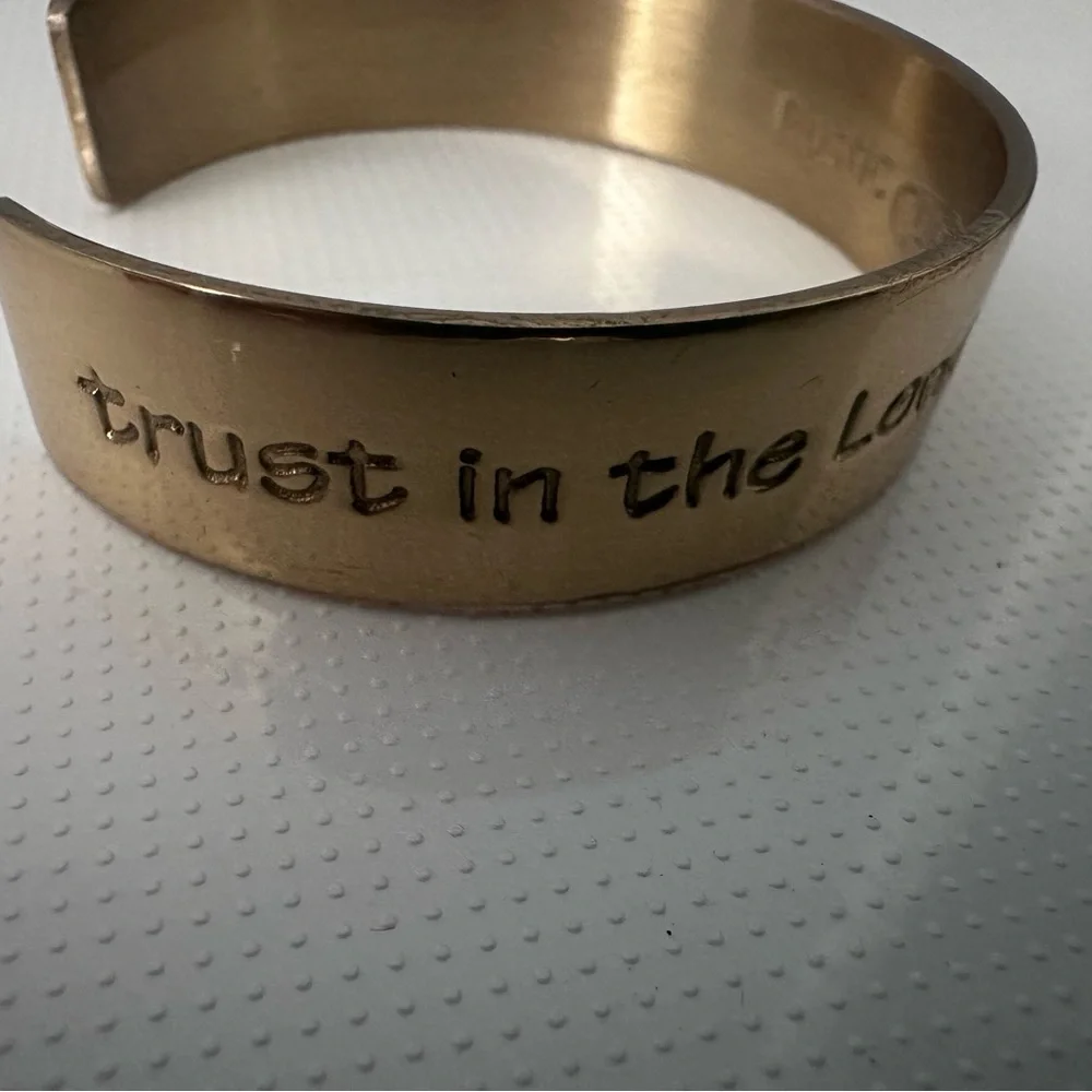Gold Rustic Cuff - Picture 2 of 5